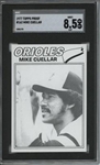 1977 Topps #162 Mike Cuellar 9 card progressive proof.